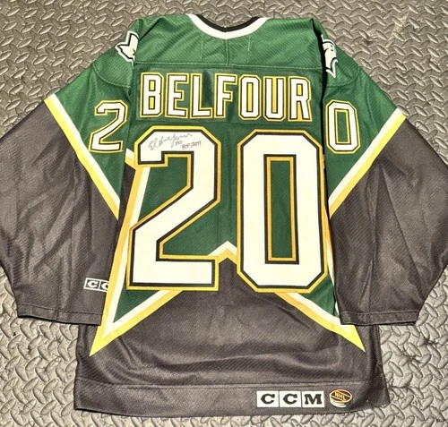 Dallas Stars Ed Belfour Autographed CCM Hockey Jersey Size S