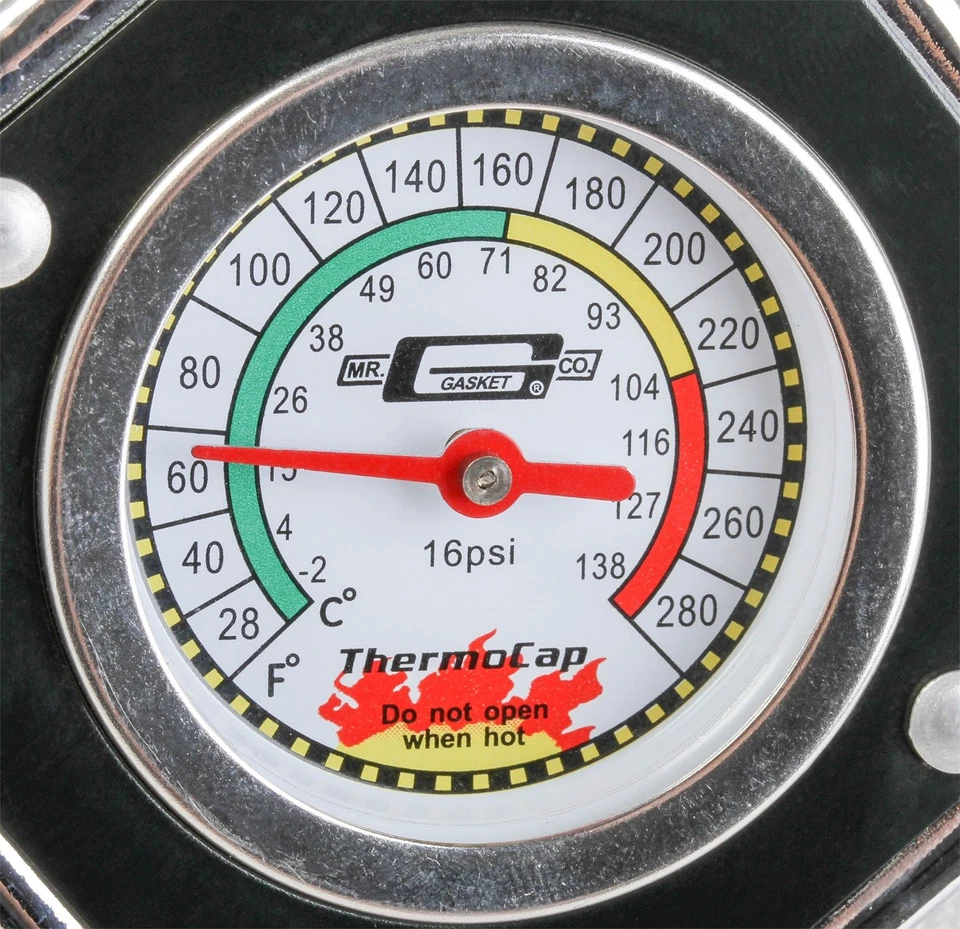 Крышка радиатора Mr Gasket 2476BK Thermocap - Изображение 3 из 4