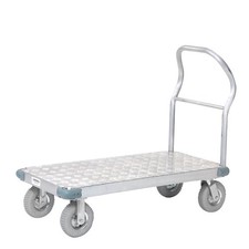 Platform Truck - Aluminum Diamond Deck 60 x 30 1200 Lb. Capacity 8" Pneumatic