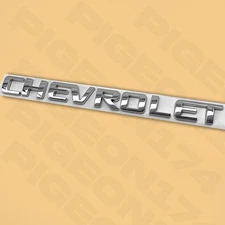 Chrome Rear Trunk Emblem Liftgate Letter For Chevrolet Silverado Sport Nameplate