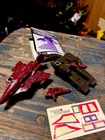 Transformers G1 Vintage 1987 Duocons Flywheels Tank Jet  W Gun And Instructions