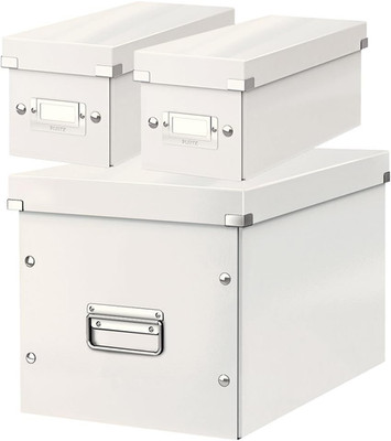Leitz Click & Store Set Aufbewahrungsbox Mit Deckel Groß + 2X Schmale Box, Würfe