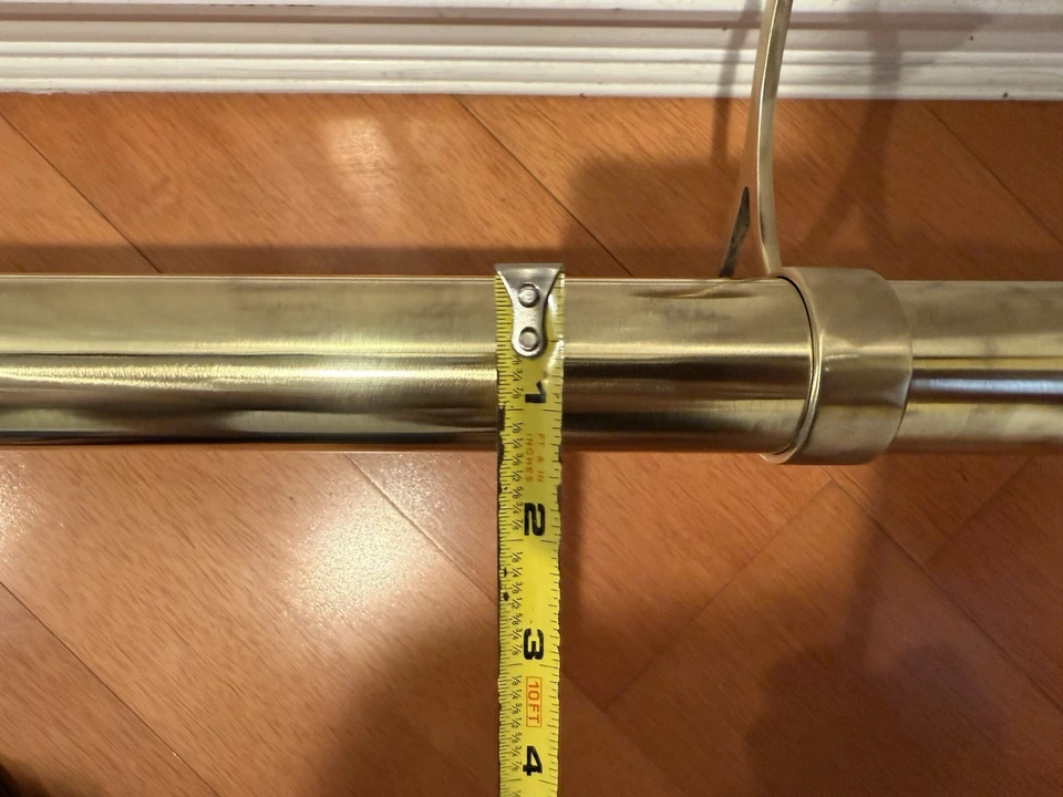 BRASS FOOT RAIL-BRASS BAR RAIL-HOME BAR 完整铁路 27.5 英寸   — 第 3/4 张图片