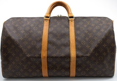 LOUIS VUITTON KEEPALL 55 REISETASCHE BOSTON TRAVEL BAG WEEKENDER TASCHE PATINA A