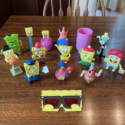 SpongeBob SquarePants Mixed Lot Figures Toys Mr Krabs Squidward Patrick Viacom
