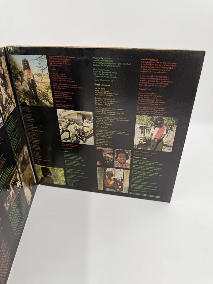 The Wailers Burnin Lp Vinyl OG 1974 Press 'Palm Tree' Label Gatefold VG/VG Wax Foto 3 de 4