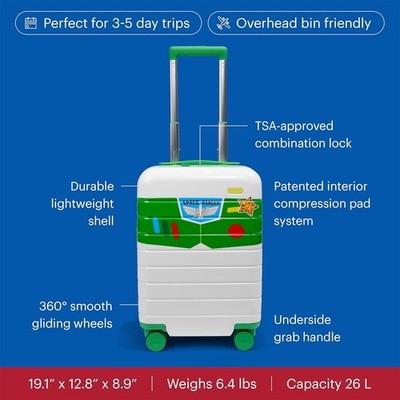 AWAY & Toy Story Collab Carry-On Suitcase Luggage WHITE MSRP $278 NEW IN BOX