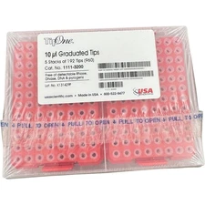 USA SCIENTIFIC 1111-3200 10ul Graduated Tips 5 Stacks of 192 Tips 5 STACKS