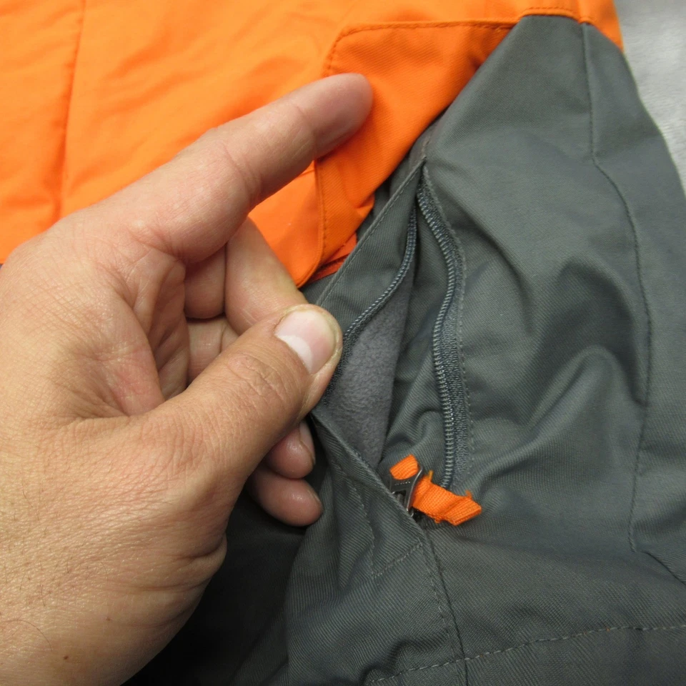 Chaqueta Columbia Niños XXS 4-6 Gris Naranja 3 en 1 Forro Extraíble Impermeable para Nieve Foto 3 de 4