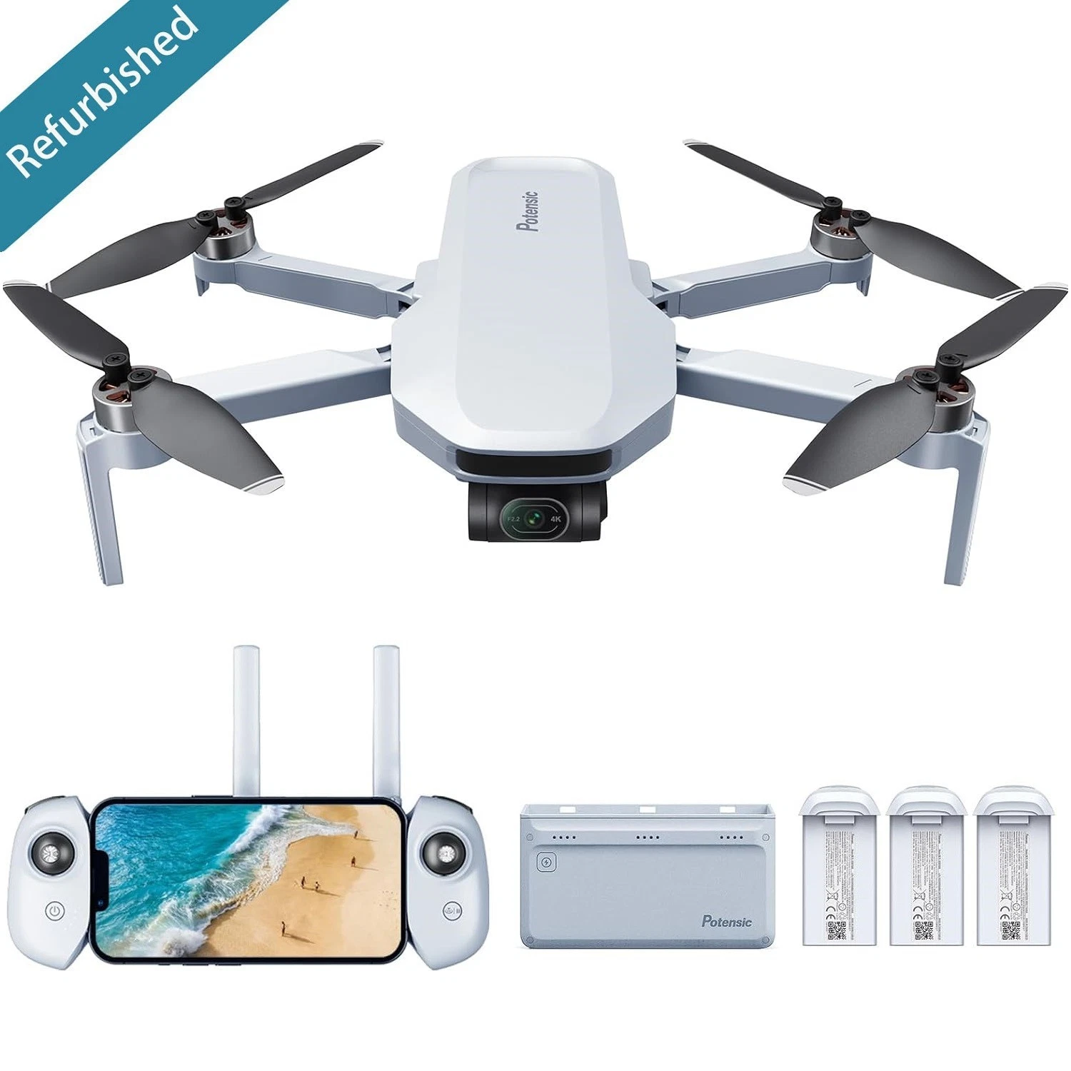 Refurbished Potensic ATOM Drone 3-Axis Gimbal 4K QuickShots 249g Fly More Combo Review