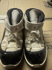 Jordan 11 Retro TD Toddler Black White Concord 378040 -107 Size 9c
