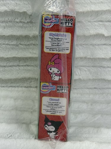 Hello Kitty & Friends 6er Pack Mini Plüsch Figur Stofftier Kuromi My Melody - Bild 3 von 5