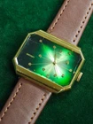 RARE Seiko Emerald Prismatic 11-3780 Manual winding Cal 11A Green Dial Vintage