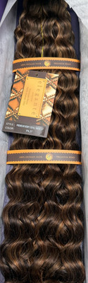 Elegante Premium Remy 100% Human Hair Extensions 22'' Dehli Wave #P4/27 Blend
