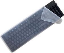 Computer Keyboard Cover Silicone Waterproof Dustproof Ultra Thin 104 107 Keys