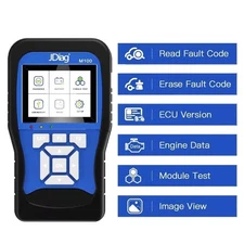 JDiag M100 Motorcycle OBD Version OBD2 Scanner Fault Diagnostic Tool Code Reader