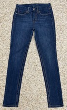 Seven7 Jeans Women's sz 4 Tummyless Skinny High Rise Stretch Blue 28x29 