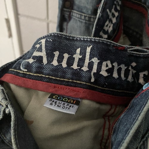 VTG Coogi Mens Jeans 38X34 Skater Grunge Baggy Distressed Hip Hop Streetwear Y2K - Picture 4 of 11