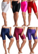 Glänzend Radlerhose Hohe Taille, Dehnbar, Fe...