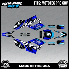 Graphics Kit for MotoTec Pro 60v (All Years) Oem Series - BLUE