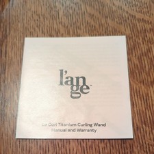 L ange Le Curl 32mm Titanium Curling Wand Blush L ange 1.25 Barrel Model HT0266