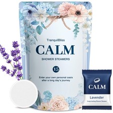 Lavender Shower Steamers, 15-Pack Shower Bombs for Women