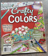 Creative Expression Crafty Colors Vol 2 Holiday Crafts Color Adult Coloring Book
