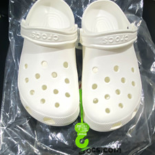 Crocs Classic White Comfort Slip-On Clog Unisex US 9m/11w EU 42-43 10001-100