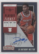 2018-19 Panini Contenders Playoff Ticket 40/65 De'Anthony Melton #117 Auto 0s5s