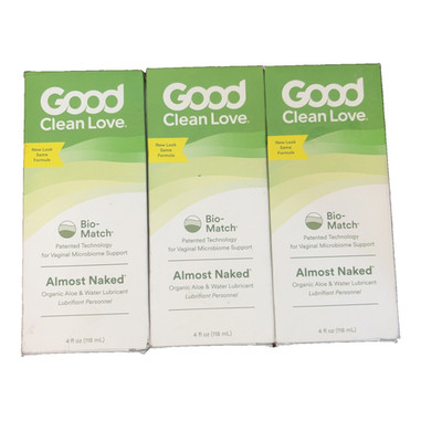 Good Clean Love Almost Naked Personal Lubricant Gel 4oz Lot of 3 Exp 2029 New