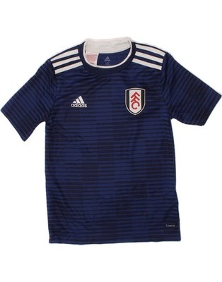 Adidas Jungen Climalite T-Shirt Oberteil 9-10 Jahre Small marineblau gestreift AP30
