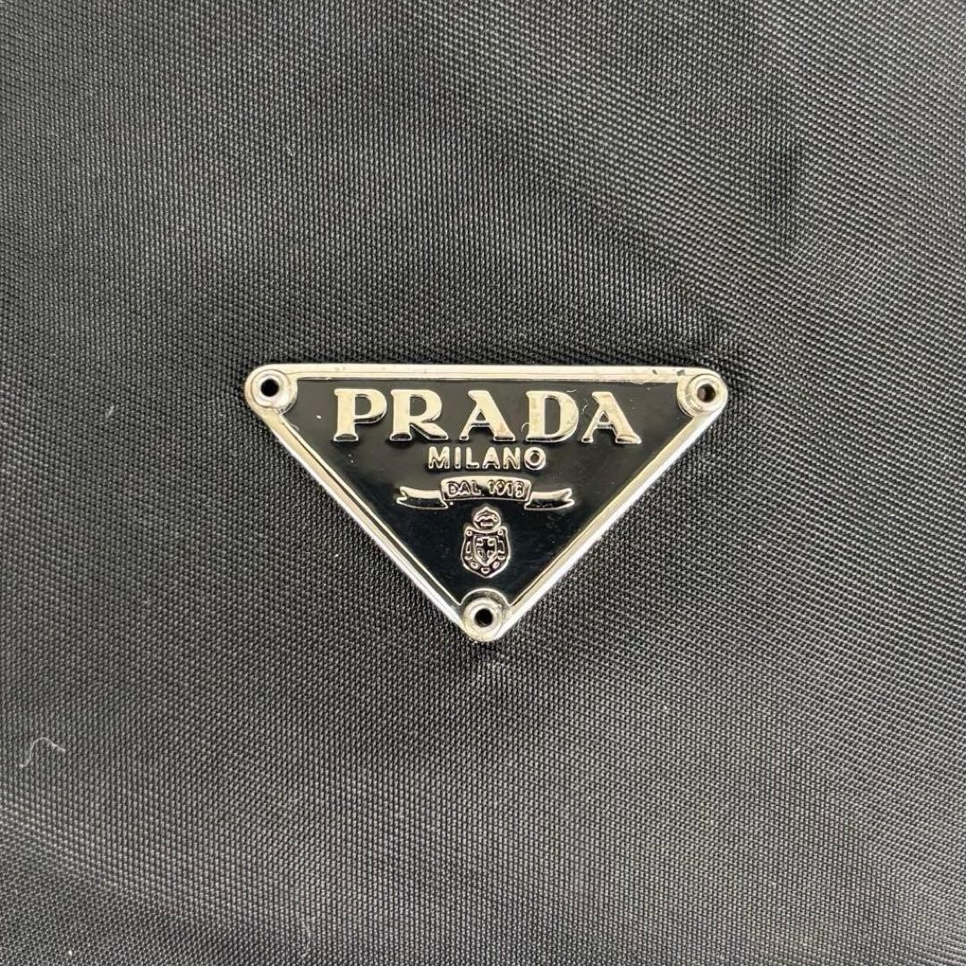 PRADA Drawstring Pouch Mini Bag Triangle Logo Bla… - image 15