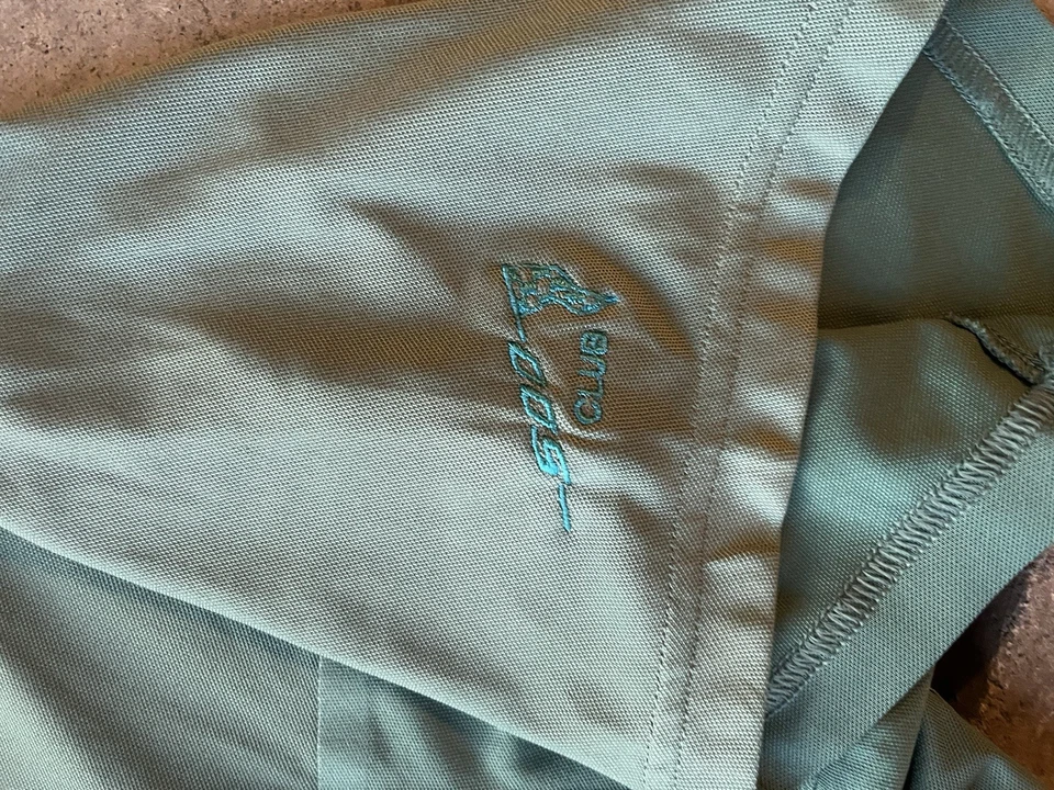 Polo de golf Oakley para hombre verde degradado color talla XXL cierre a presión Foto 4 de 4