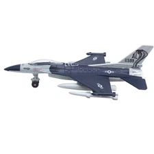 22cm 1/100 Lights&Sound F16 Jet Aircraft Alloy Fighter Aircraft Plane Model