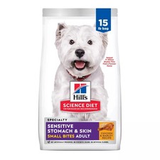Sensitive Stomach  Skin Small Bites Adult Dog Dry Food- Chicken  Barley, 15 Lb