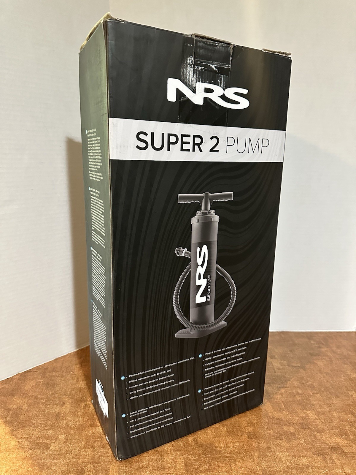 NRS Super 2 Pump Paddling Rafting Water Sports Pump - 25psi -Original Box