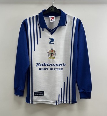 Stockport County L/S Heim Fußballtrikot 1999/01 Erwachsene Small Patrick E490