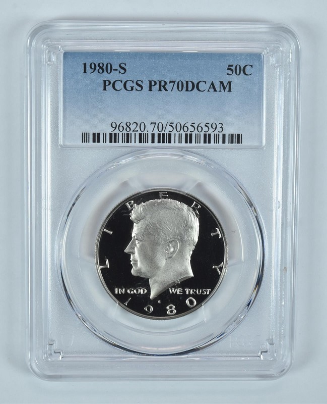 1980-S Kennedy Half Dollar PR70 DCAM PCGS Blue Label *0270