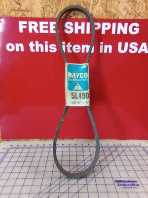 Dayco Durapower Belt 5L490  49''X 5/8'', New Old Stock, Free Shipping