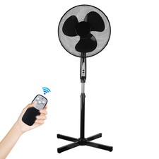 Oscillating Pedestal Fan 16" Portable 3 Speed Cooling Fan with 5m Remote Control