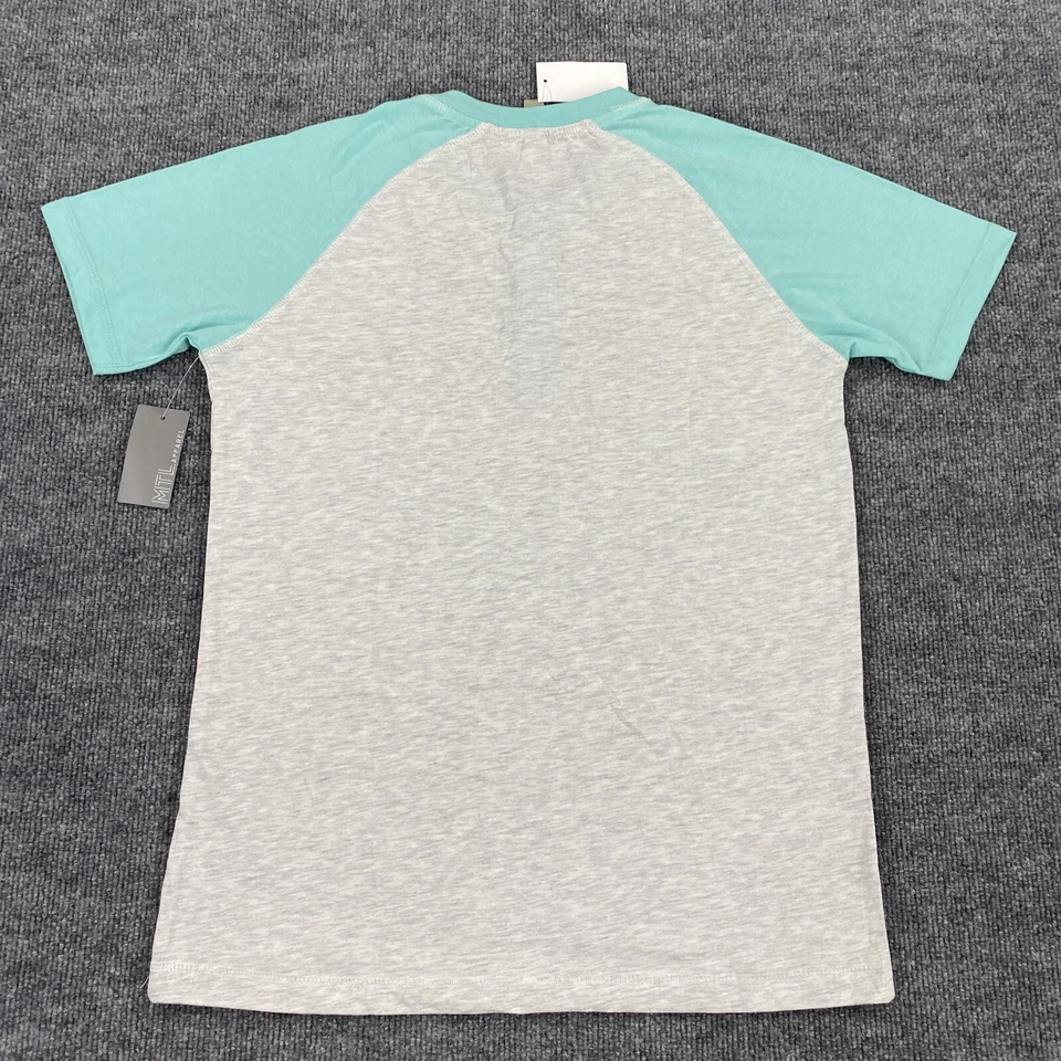 Camisa de manga corta Henley MTL Apparel para hombre talla pequeña Foto 2 de 4