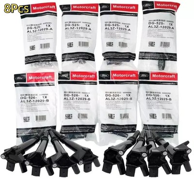 8Pcs Ignition Coils DG525&DG526 Motorcraft For Ford F250 F350 Super Duty 6.2LV8