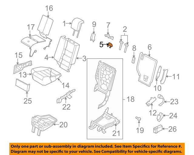 Poignée Siège Arrière Inclinable Land Rover Discovery 3/4 – Compatible HXG500290PVJ