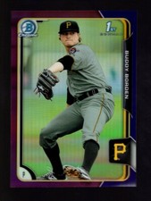 2015 BOWMAN CHROME PURPLE REFRACTOR BCP63 BUDDY BORDEN RC 122/250 PIRATES