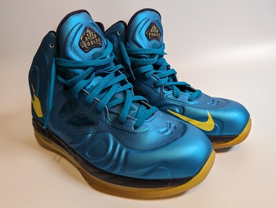 Mens Nike Air Max Hyperposite 524862 303 Tropical Teal Yellow Size 11 EUC