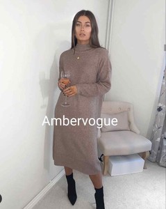 high neck midi dress uk