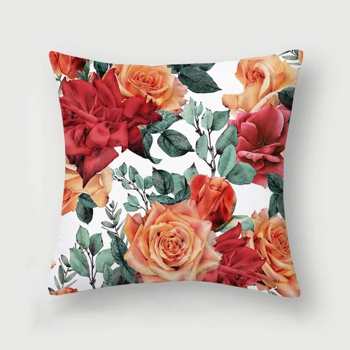 Rose Print Series Flower Pattern Cushion Cover Pillowcase Sofa Pillow Cover Home - Picture 24 of 34
