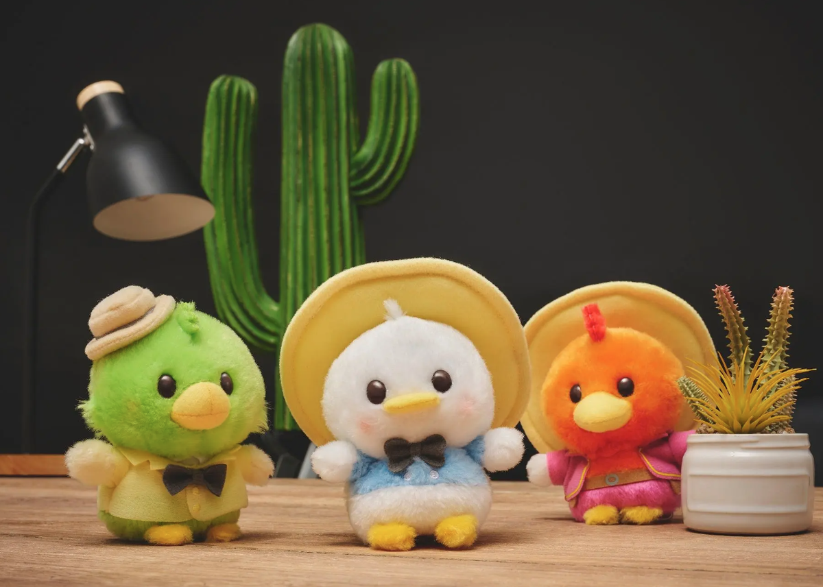 Pre Disney JAPAN Three Caballeros Urupocha Chan Plush Set - Donald
