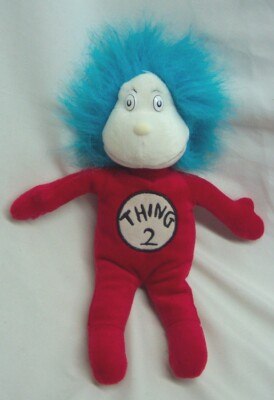 Dr. Seuss Cat in the Hat THING 2 CHARACTER 12'' Plush Bean Bag STUFFED ANIMAL Toy