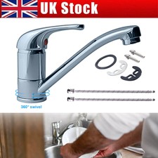 Caravan Mixer Tap Chrome Plated Long Spout Motorhome Camper Van Boat Fit 12mm